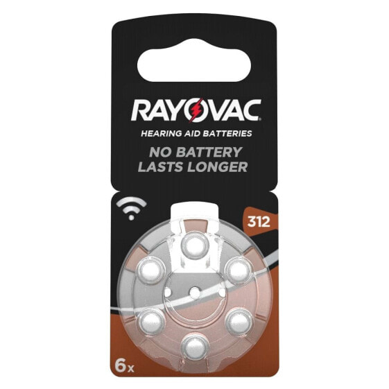 RAYOVAC Acoustic Special 312 6 Pieces Batteries