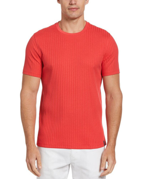 Men's Ribbed Crewneck Short Sleeve T-Shirt