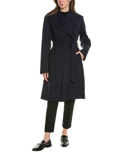 Badgley Mischka Trench Coat Women's Navy Xs