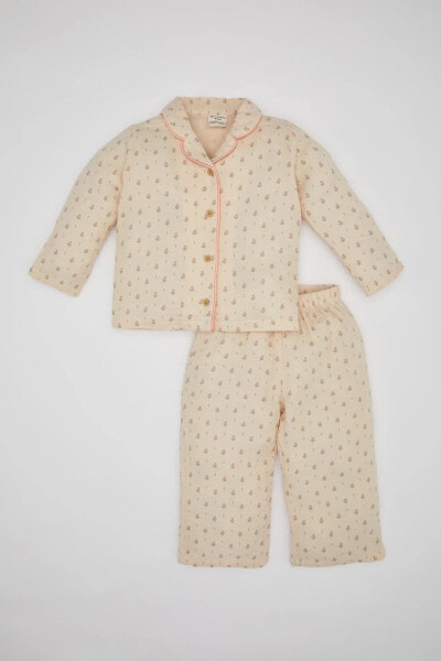 Детское пижама комплект с длинным рукавом defacto C0658A524SP