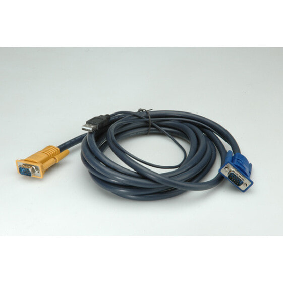 VALUE KVM Cable (USB) for 14.99.3222/.3223 - black 3.0 m - 3 m - Black - Grey - SPHD-15 - Male/Male - 14.99.3223 - 14.99.3222 - Black