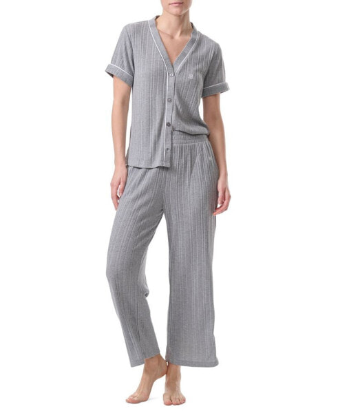 Women's 2-Pc. Short-Sleeve Pajamas Set