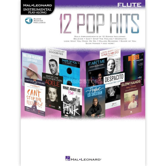 Hal Leonard Instrumental Play-Along: 12 Pop Hits - Flute