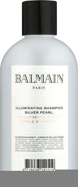 Reinigungsshampoo mit Violettpigmenten gegen Orange- und Gelbtöne für blondes, graues und silberfarbenes Haar - Balmain Paris Hair Couture Silver 300 ml