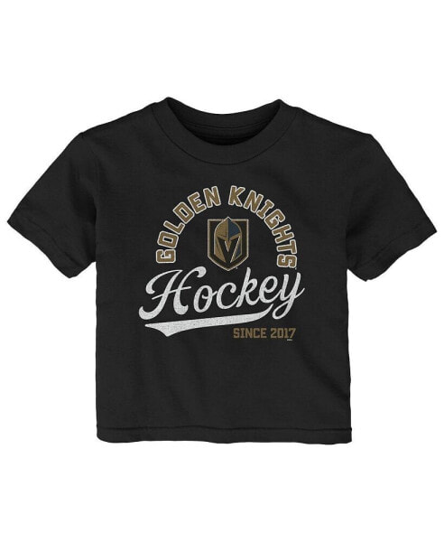 Футболка для малышей OuterStuff Vegas Golden Knights "Вперед к победе" черная