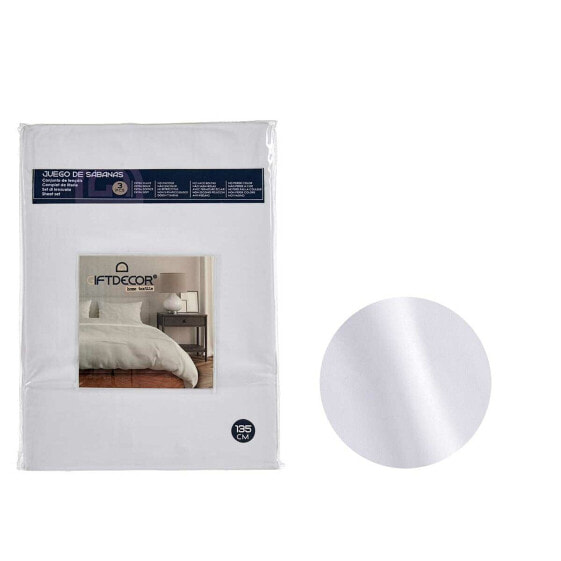 Комплект постельного белья Gift Decor Белый двойной 3 предмета
