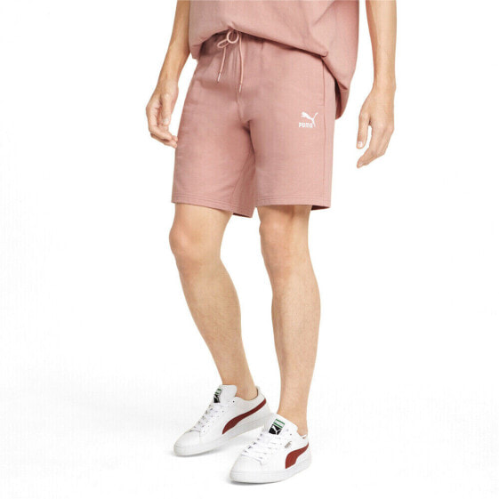 Puma Classics Logo Shorts 8” Mens Pink Athletic Casual Bottoms 599810-24