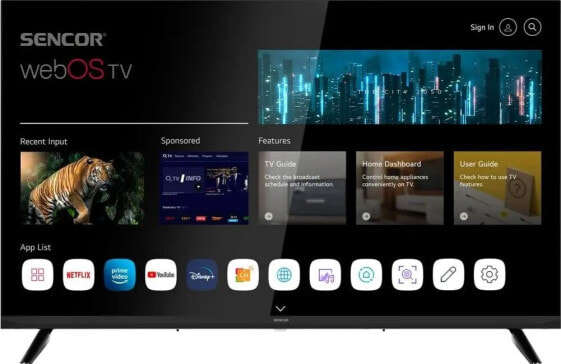 Telewizor Sencor SLE 32S802TCSB SMART WEB OS