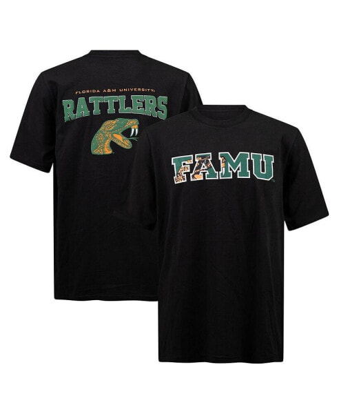 Men's Black Florida A&M Rattlers Applique T-shirt