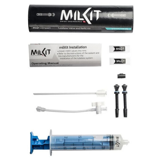 Клапаны для бескамерных колес milKit Compact Tubeless Valve System