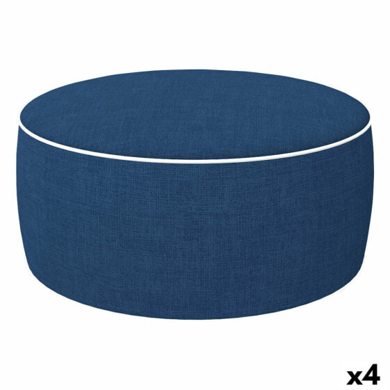 Надувной пуфф Aktive Тёмно Синий Классический 53 x 23 x 53 cm (4 штук)