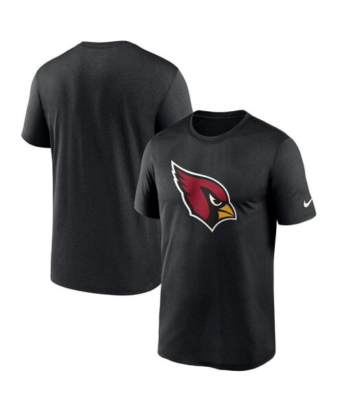 Men's Black Arizona Cardinals Legend Logo Performance T-shirt