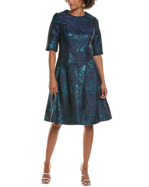 Teri Jon By Rickie Freeman A-Line Dress Women's Blue 2