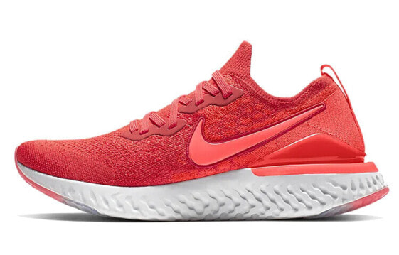 Кроссовки беговые Nike Epic React Flyknit 2 мужские розового цвета