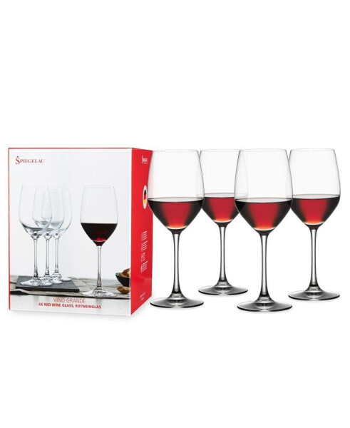 Бокалы для вина Spiegelau Vino Grande красные, набор из 4 шт., 15 унций