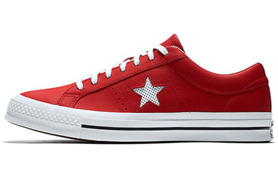 Кеды Converse one star Perforated Leather Low Top 158466C