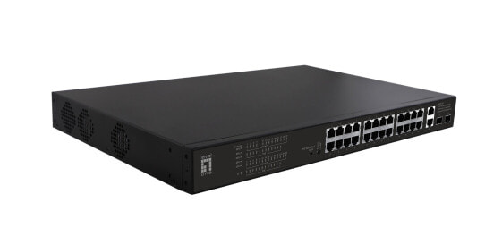 LevelOne FGP-2831 - Unmanaged - Fast Ethernet (10/100) - Power over Ethernet (PoE) - Rack mounting - 1U