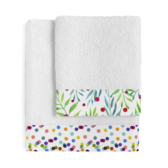 Towel set HappyFriday Confetti Multicolour 2 Pieces