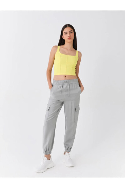 LCW Beli Lastikli Kadın Jogger Pantolon