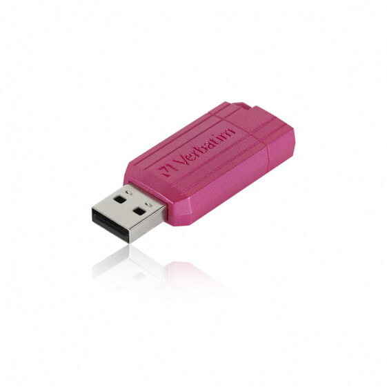 Verbatim PinStripe - 128 GB - USB Type-A - 2.0 - 12 MB/s - Cap - Pink