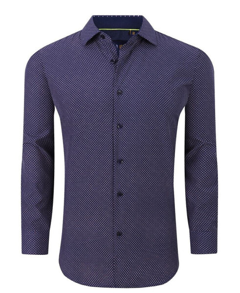 Men's Geometric Four-Way Stretch Button Down Shirt