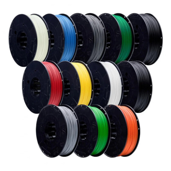 Set of filaments Print-Me Smooth ABS 1,75mm 1,2kg - 11 colors + ABS ESD black