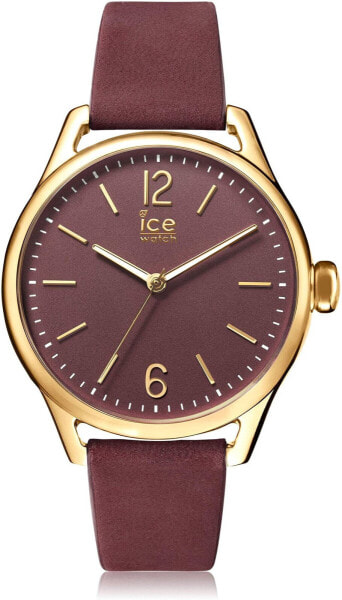 Ice-Watch - Ice Time Red Champagne - Rot Damenuhr mit Lederarmband - 013076 (Small)