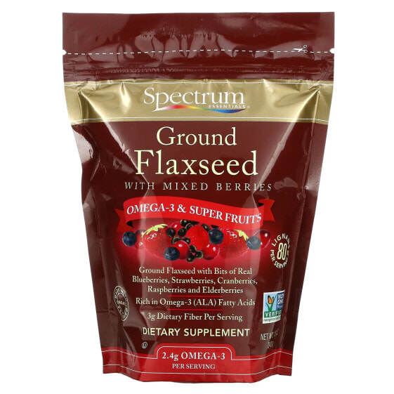 Здоровье Витамины Spectrum Essentials Земляной льняной семечко с Миксом ягод, 12 унций (340 г)