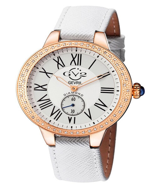 Women's Astor White Genuine Leather Watch 40mm