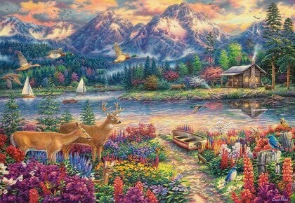 Castorland Puzzle 1500 element?w Spring mountain majesty