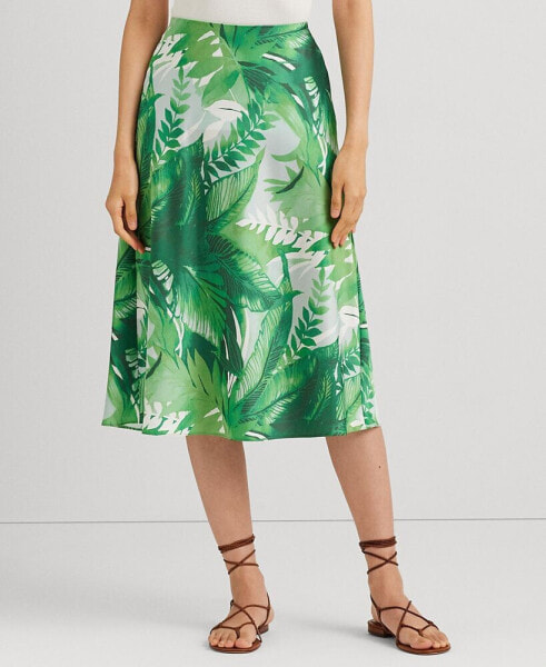 Юбка Ralph Lauren Palm Frond Charmeuse Midi