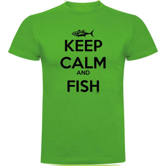 KRUSKIS Keep Calm And Fish short sleeve T-shirt