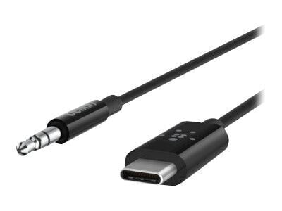 Belkin USB-C auf 3,5mm Klinke"Schwarz USB-C auf Klinke Stecker 1,8m