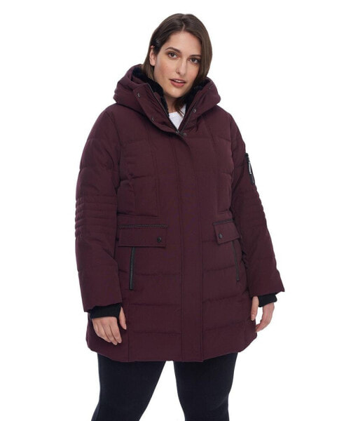 Plus Size Kootney Mid-Length Parka Coat