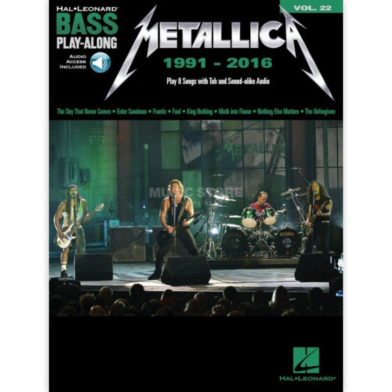 Hal Leonard Bass Play-Along Volume 22: Metallica 1991-2016