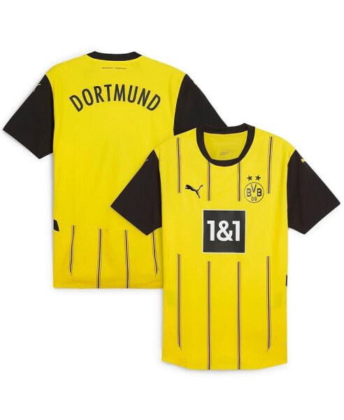 Men's Yellow Borussia Dortmund 2024/25 Home Authentic Jersey