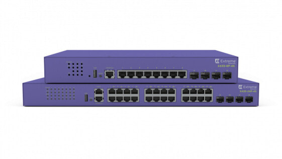 Extreme Networks ExtremeSwitching X435 - Managed - Gigabit Ethernet (10/100/1000) - Full duplex - Power over Ethernet (PoE) - Rack mounting - 1U