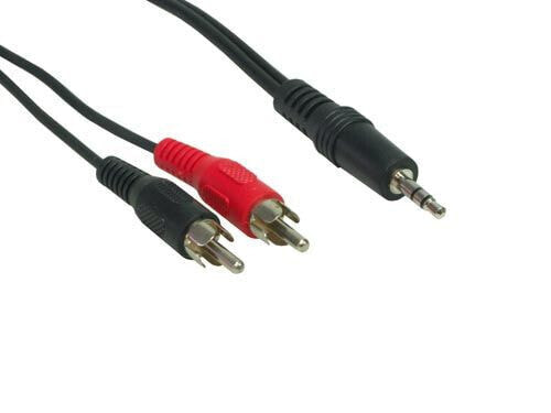 Good Connections AS-35S2CS - 3.5mm - Male - 2 x RCA - Male - 1.5 m - Black,Red,White