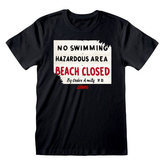 HEROES Official Jaws No Swimming Short Sleeve T-Shirt