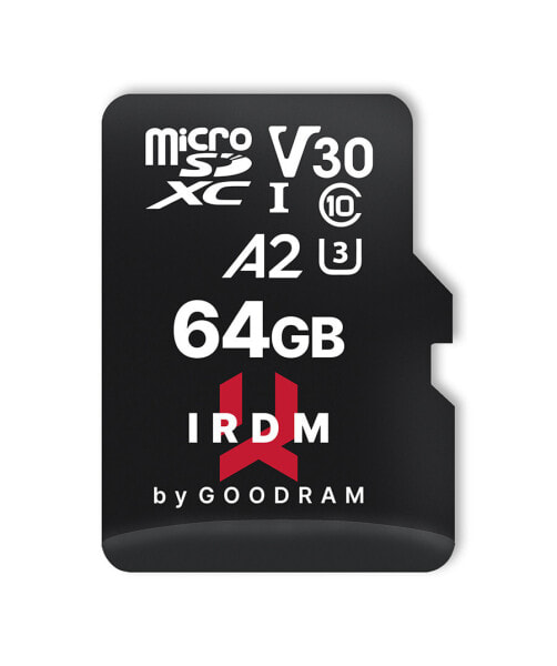GoodRam IRDM M2AA - 64 GB - MicroSDXC - Class 10 - UHS-I - 170 MB/s - 120 MB/s