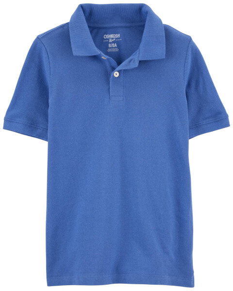 Kid Blue Piqué Polo Shirt 4