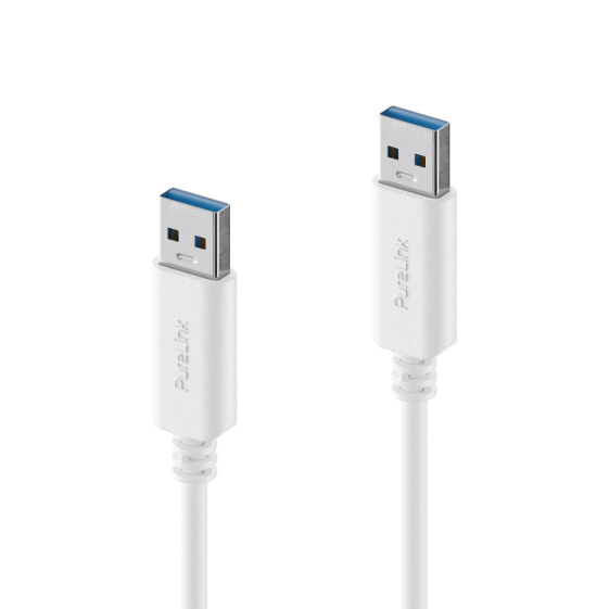 PureLink IS2410-005 - 0.5 m - USB A - USB A - USB 3.2 Gen 2 (3.1 Gen 2) - 10000 Mbit/s - White