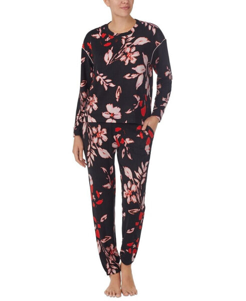 Woman's 2-Pc. Long-Sleeve Jogger Pajamas Set