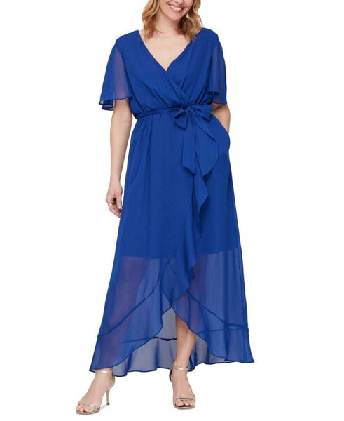 Ruffled Wrap Dress