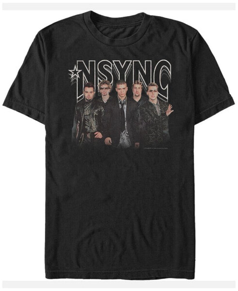 N'Sync Men's Glam Group Short Sleeve T-Shirt