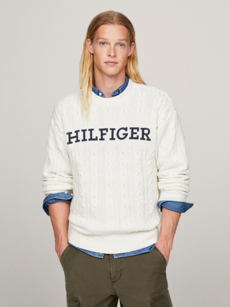 Свитер мужской Tommy Hilfiger с монотипным логотипом