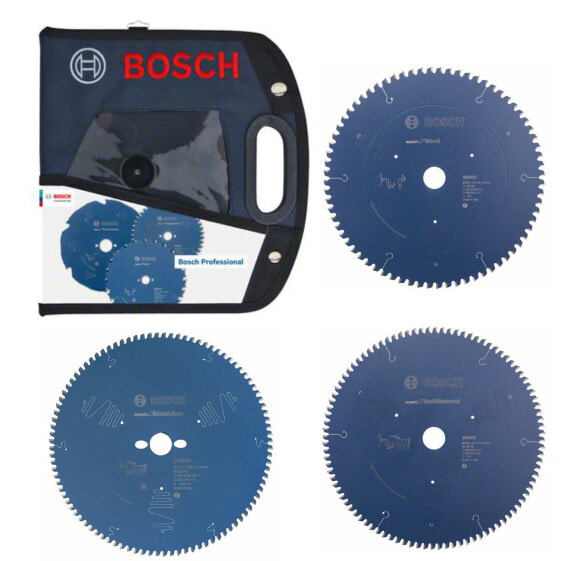 Bosch Kreissägeblätter-Set 3tlg. 305 x 30 mm + Kreissägeblatt-Tasche Expert