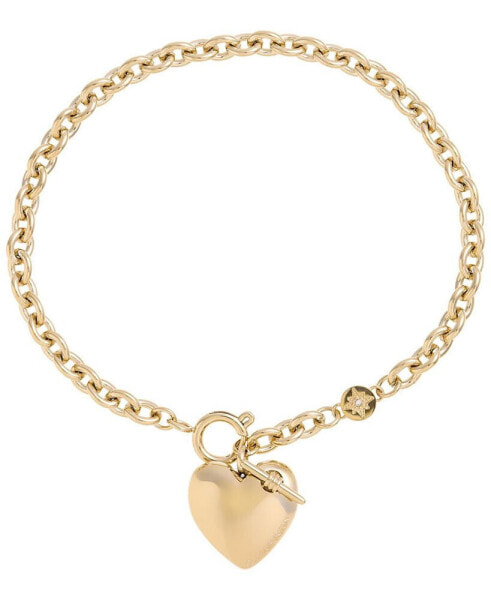 18K Gold-Plated Knot Heart Bracelet