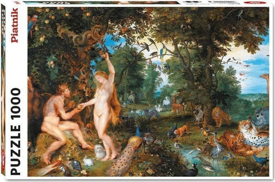Piatnik Puzzle 1000 - Brueghel i Rubens, Raj i grzech
