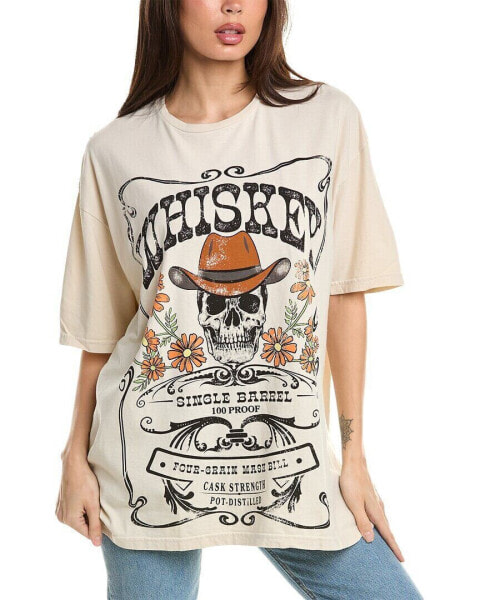 Project Social T Whiskey 100 Oversized T-Shirt Women's Beige
